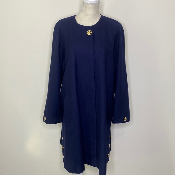 AVOCA WOOLコート　MADE IN IRELAND Avoca Wool Cashmere Zip Coat Check Made in Ireland Womens